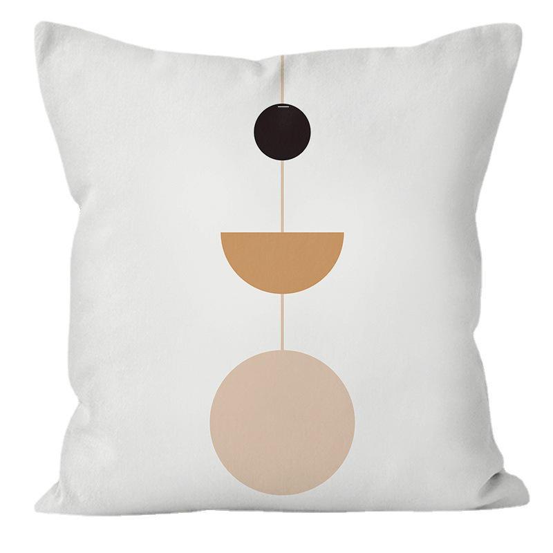 Modern Abstract Character Pillow - Removable, Washable Cushion for Sofa or Bed