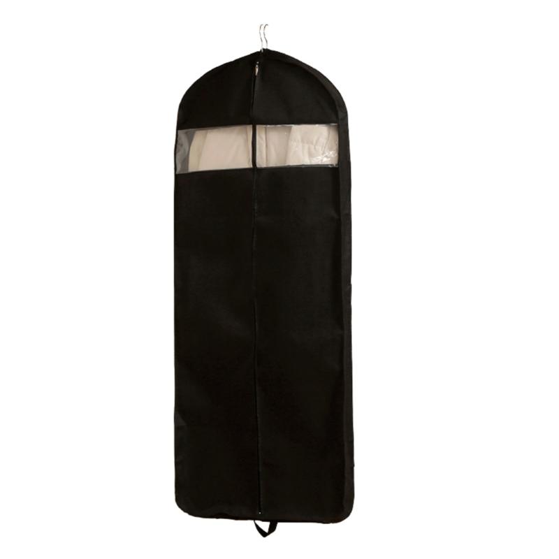 

Thick NonWoven Fabric Garment Dust Cover With Transparents PVC Window For Hanging Clothes Storage Extra large size