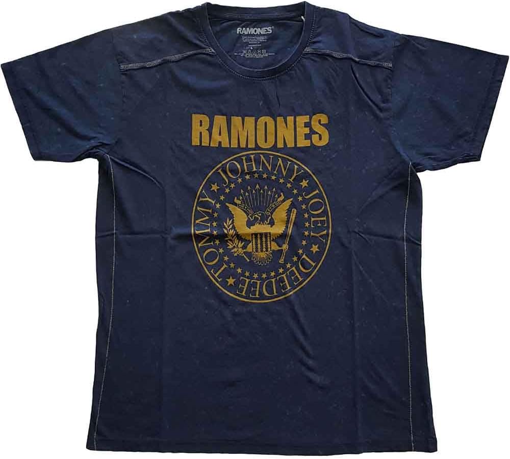 Men s Ramones Presidential Seal Snow Wash Tee Vintage T-Shirt Navy S разноцветный