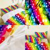 Rainbow Series 3D Digital Printing Three-Piece Bedding Kit Bed Sheet Quilt Cover
