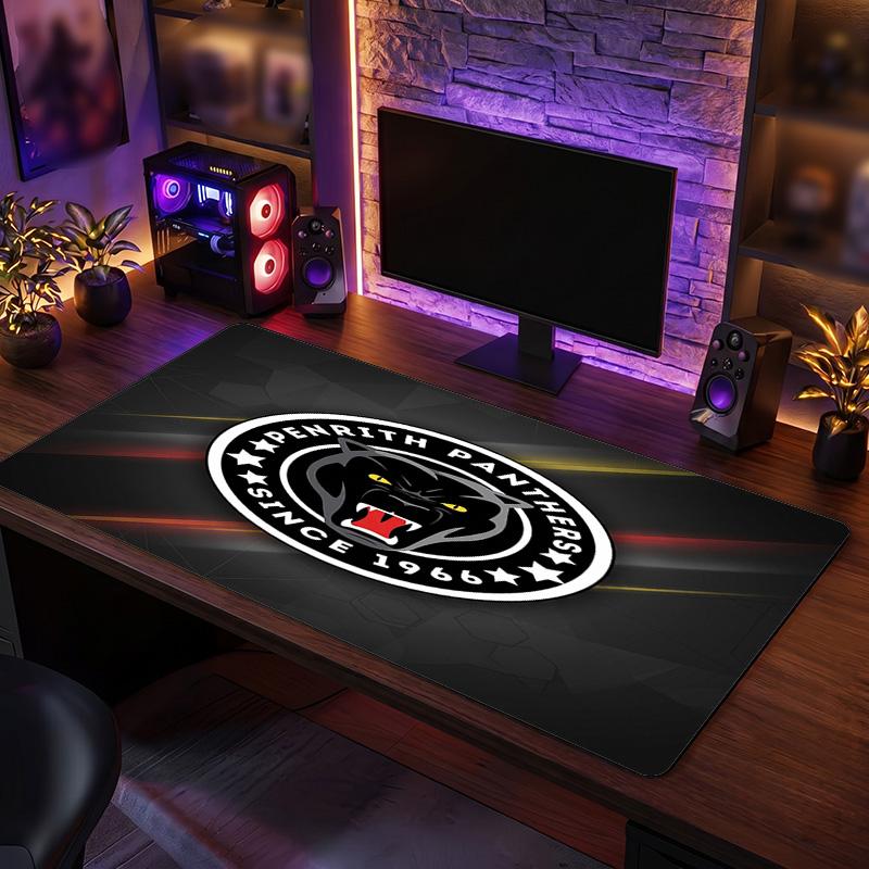 Penrith Panthers Pattern Mousepad Anti?Slip Rubber Desk Pad For Gaming Working Desktop Decoration