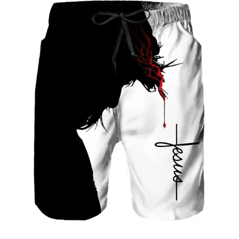 3d Print Shorts Men Breathable Quick-drying Gym Fitness Shorts Plus Size Loose Fashion Drawstring Unisex Shorts