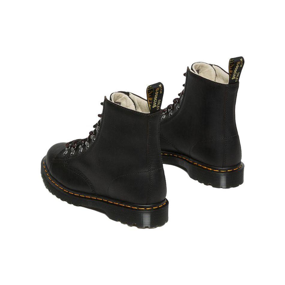 Dr. Martens Leather 8 Eyelet Lace-Up Short Boots Unisex boots Black 27793001