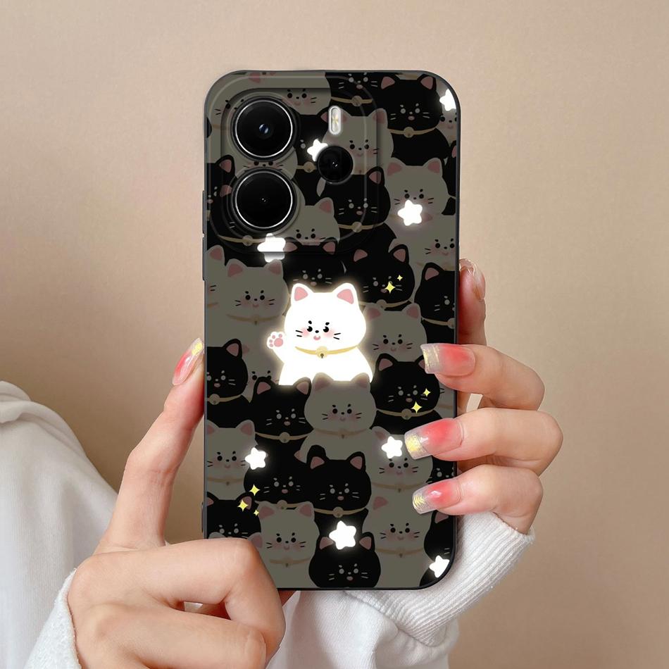 For Redmi Note 14 4G Europe Case Cute Cartoon Full Protection Funda For Redmi Note14 Liquid Silicone Shockproof Back Covers Capa