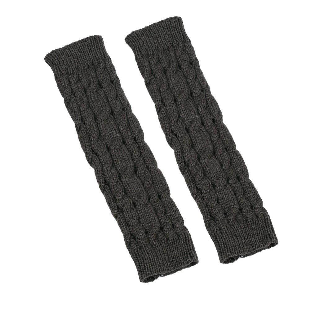 Knitted Arm Sleeves Gloves Twists Decorative Pattern Arm Sleeve Gloves Gothic Mittens Outdoor