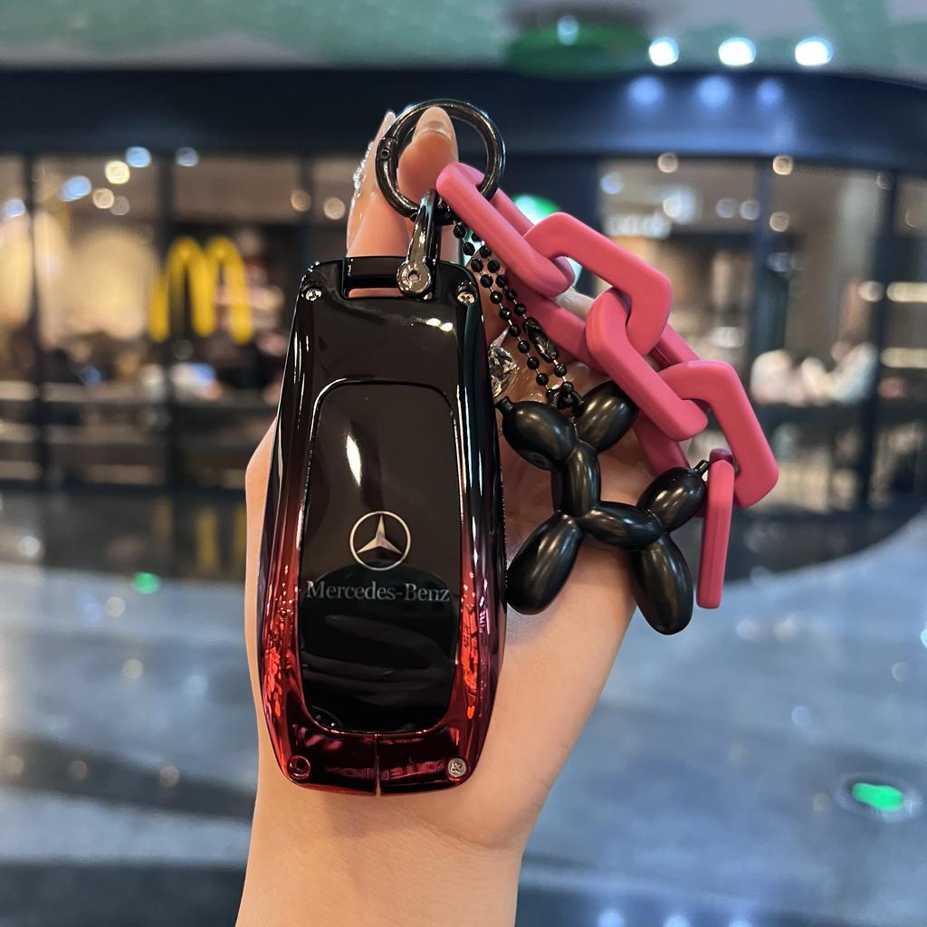 REE4   3BTN Fashion Soft Car Key Case For Mercedes Benz A C E S G Class GLC CLE CLA GLB GLS W177 W205 W213 W222