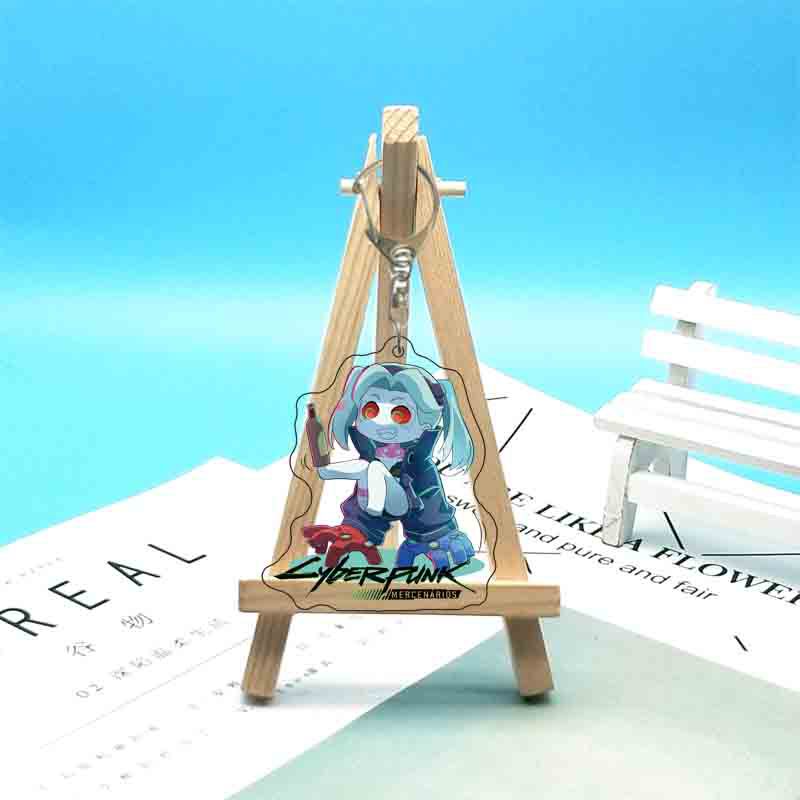 Anime 6cm Acrylketten Cartoon Ringe Tasche Rucksack Geldbörse Hängende Ornamente Fans Sammlungen Merch Geschenk