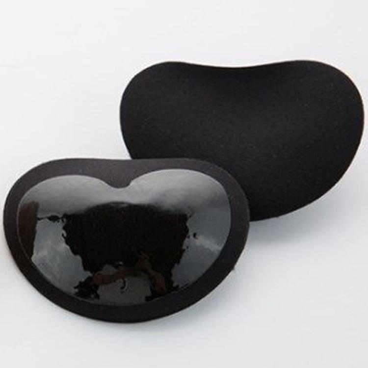 

Плотные женские вкладыши для бюстгальтера для купальника - губчатая поддержка, присборенная подкладка, спортивные вкладыши для бюстгальтера One Size чёрный