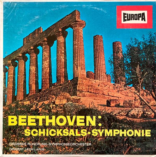 

LP Record BEETHOVEN, LEON LARUE, GROBES RUNDF - Schicksals-Symphonie E123 Europa 1965 Germany Classical Used