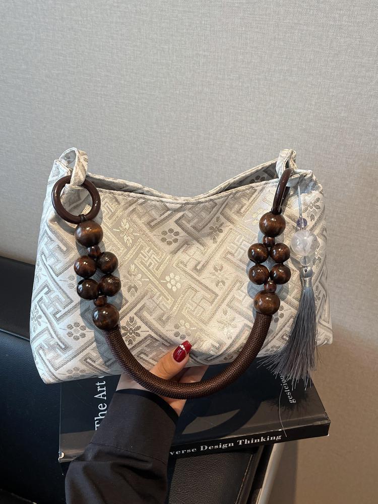 2025 Women's Embroidered Chinese-Style Shoulder Bag: Autumn/Winter Versatile Baguette