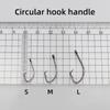 50 Pcs Turtle Snakehead Fishing Hook Set Specialized Catfish Eel Hooks with Return Bend Bulk Pack