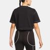 Nike Crop Tops Women's Black Crew Neck Moderate (Unisex) Crop Tops DM6745 010