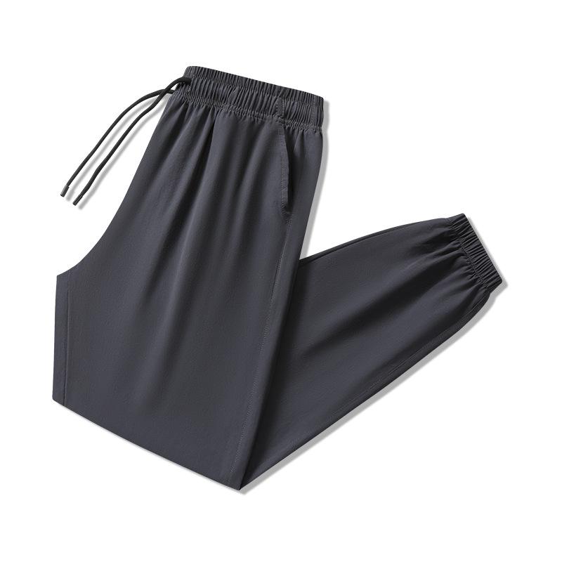 Summer Men's Casual Ice Thin Quick Drying Sports Pants Fashionable Loose Casual Sports Ice Pants Men's Leggings