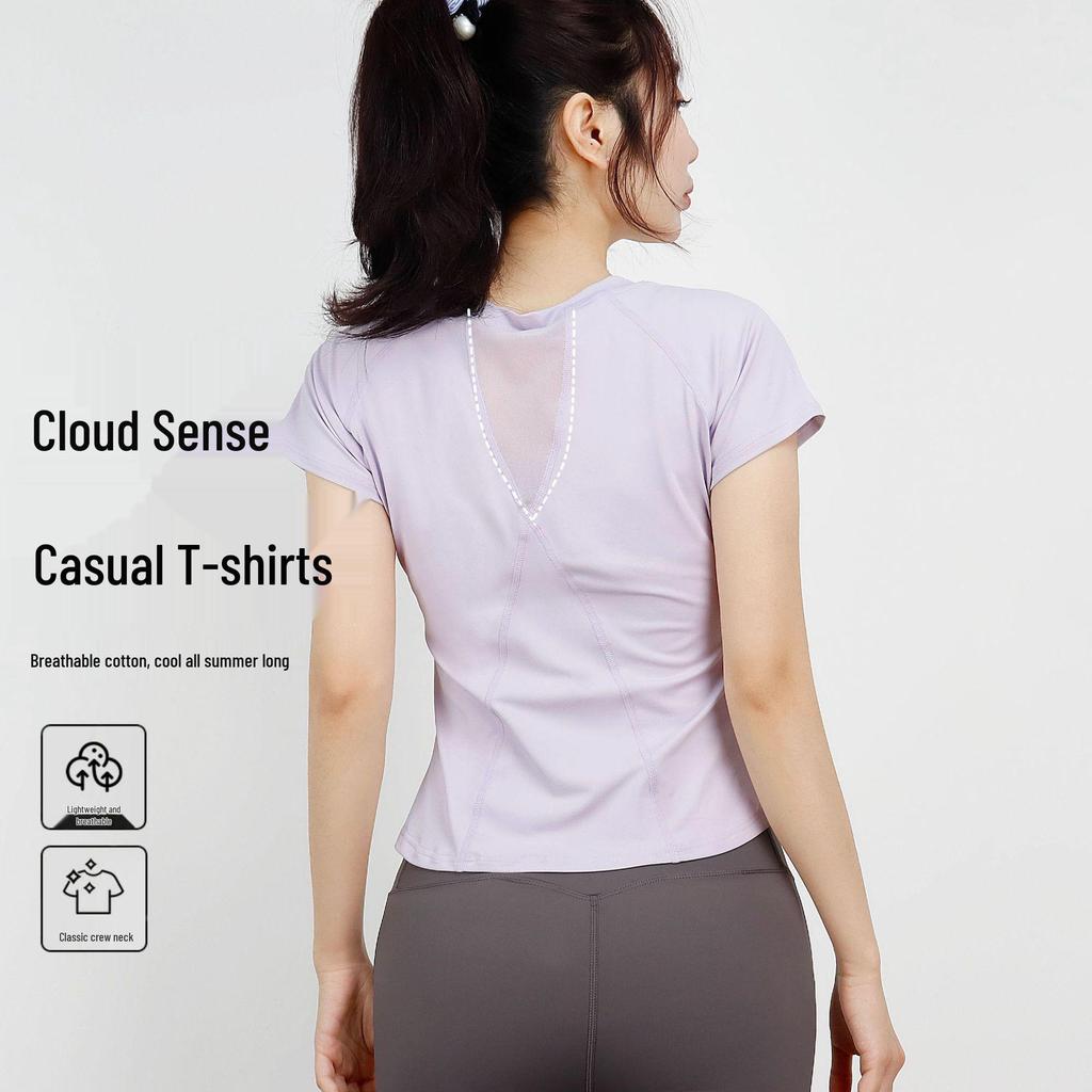 Women's Quick-Dry Slim Fit Short Sleeve Yoga & Running Top