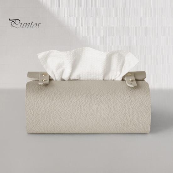 Space Saving Storage Box Faux Leather Tissue Box, Minimalist Napkin Holder for Living Multipurpose Organizer Room Desk, Decorative Dispenser