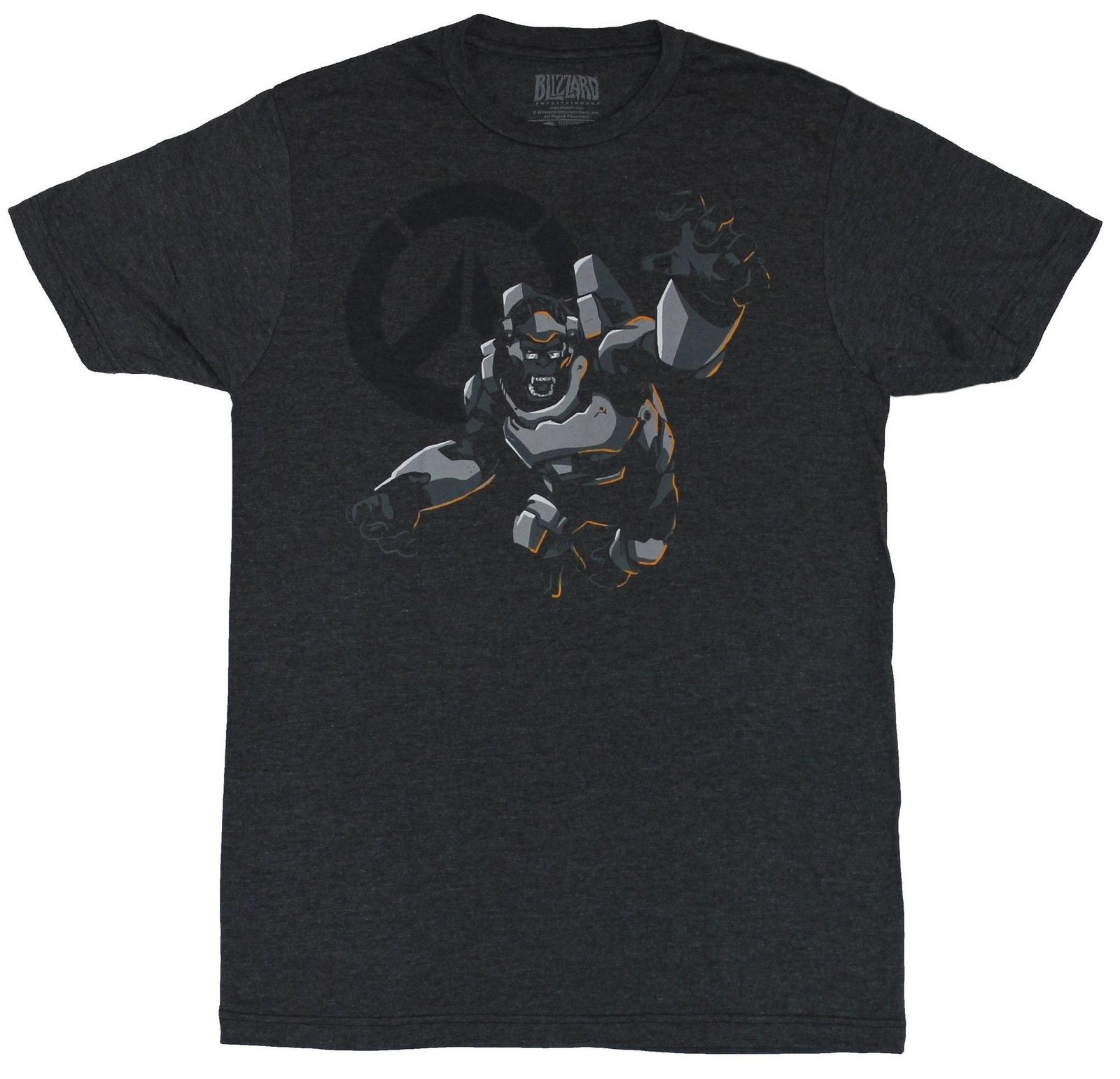 Overwatch Mens T-Shirt - Winston Humanity s Champion Charging Image XXXXL