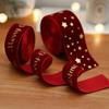 2M Length Wired Velvet Ribbon High-Quality Christmas Packaging Ribbon  Wedding Decor