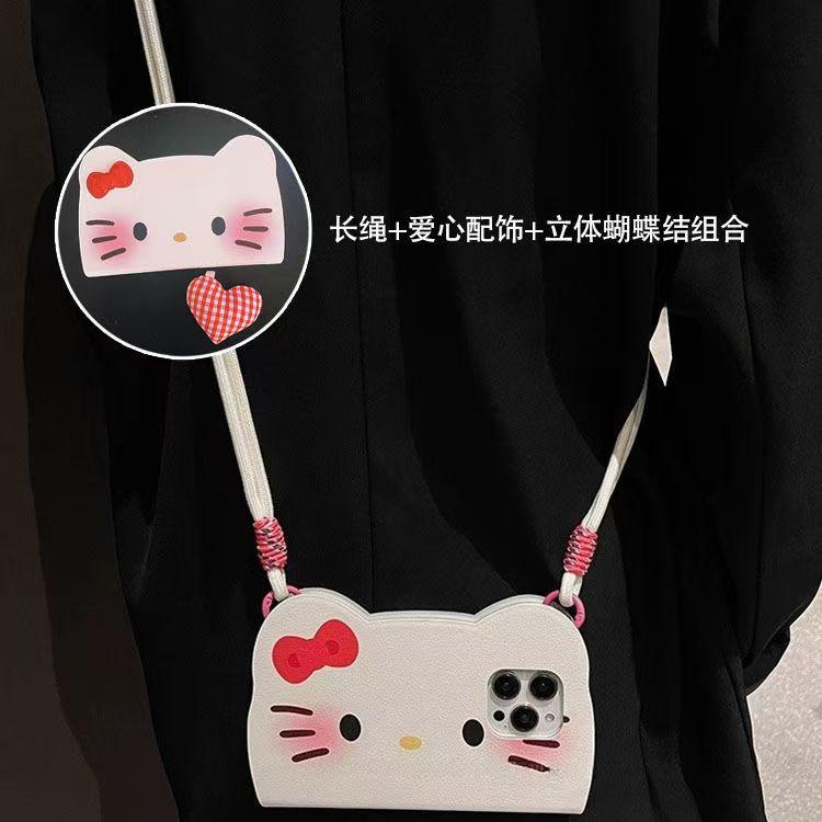 Niche KT Cat Compatible iPhone 15 Pro Max Apple 14 Pro Phone Case 13/12 New Model 11 Full Coverage for Women