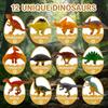 12Pack Easter Dino Egg Dig Kit, Dinosaur Excavation Toy with Tools & Learning Cards, STEM Archaeology Science Set, Easter Party