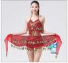 Sequined Hip Scarf with Tassel Coins for Jazz & Belly Dance Performance
