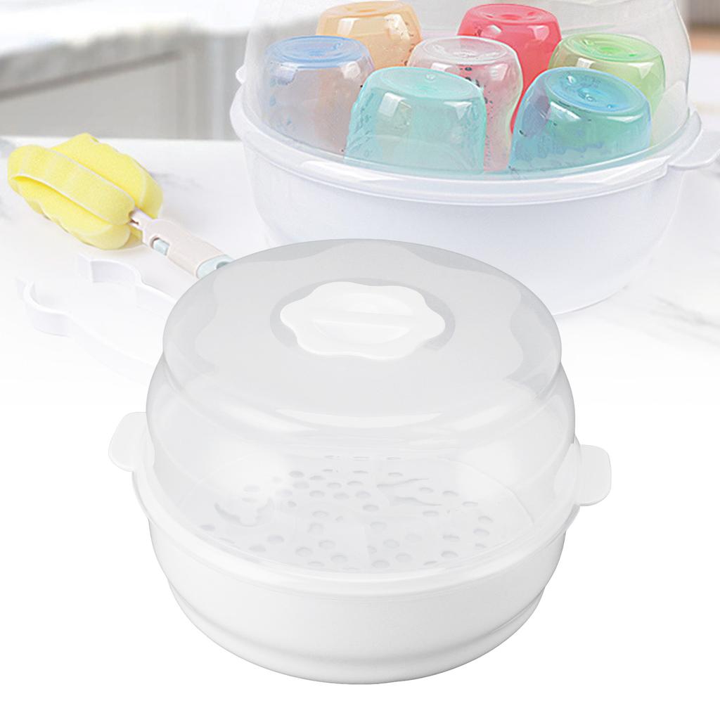 Baby Bottle Sterilizing Bag Versatile Heat Resistant Compact Portable Microwave Steam Pacifier Cup S