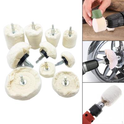 Buffing Ing Wheels Kit , White Various Shaped Durable Jewelry Wheel for Mirror Wood Ceramic Glass