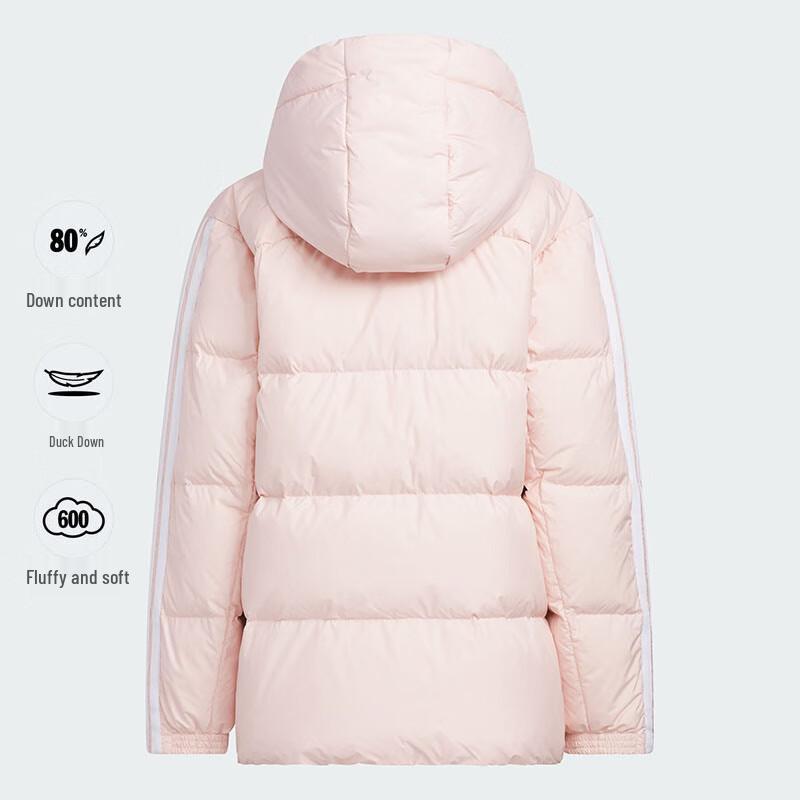Adidas Girls' 25 Winter Three-Stripe Down Jacket