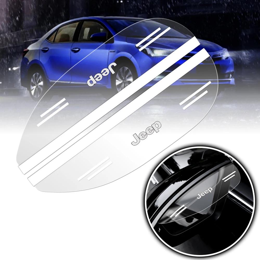 Voor Jeep Auto Achteruitkijkspiegel Regenkap Regenwenkbrauw Cover Achteruitkijkspiegel Zijspiegelkappen Voor Jeep Renegade Wrangler Compass