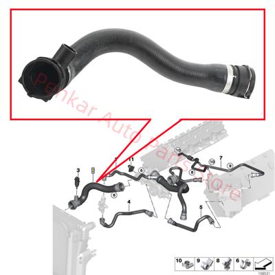 17127509963 Radiator Lower Hose For BMW X5 E53 4.4i 4.8is N62