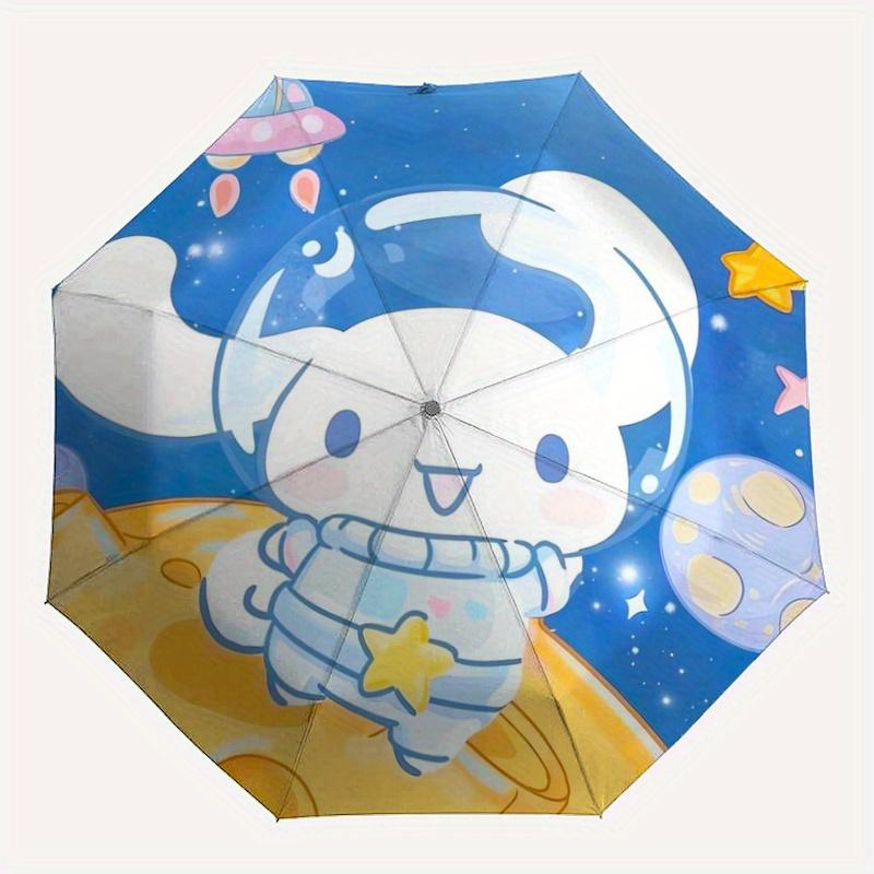 1pc Astronaut Cinnamoroll Ideas Automatic Folding Umbrella - 3 Folding Design, Vivid Cartoon Pattern, Suitable for Outdoor Activities, A Gift for Fans