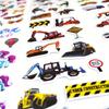 12pcs Vehicle Stickers Cars Fire Trucks Traffic Construction Buses Airplane Rocket and More 3D Puffy Stickers for Living roomZSY