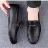 Men's Breathable Leather Slip-On Driving Shoes - Soft Sole, Small to Large Sizes
