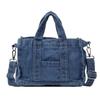Retro Street Trend Canvas Crossbody Bag - Large Capacity Denim Shoulder Bag for College Students and Shopping