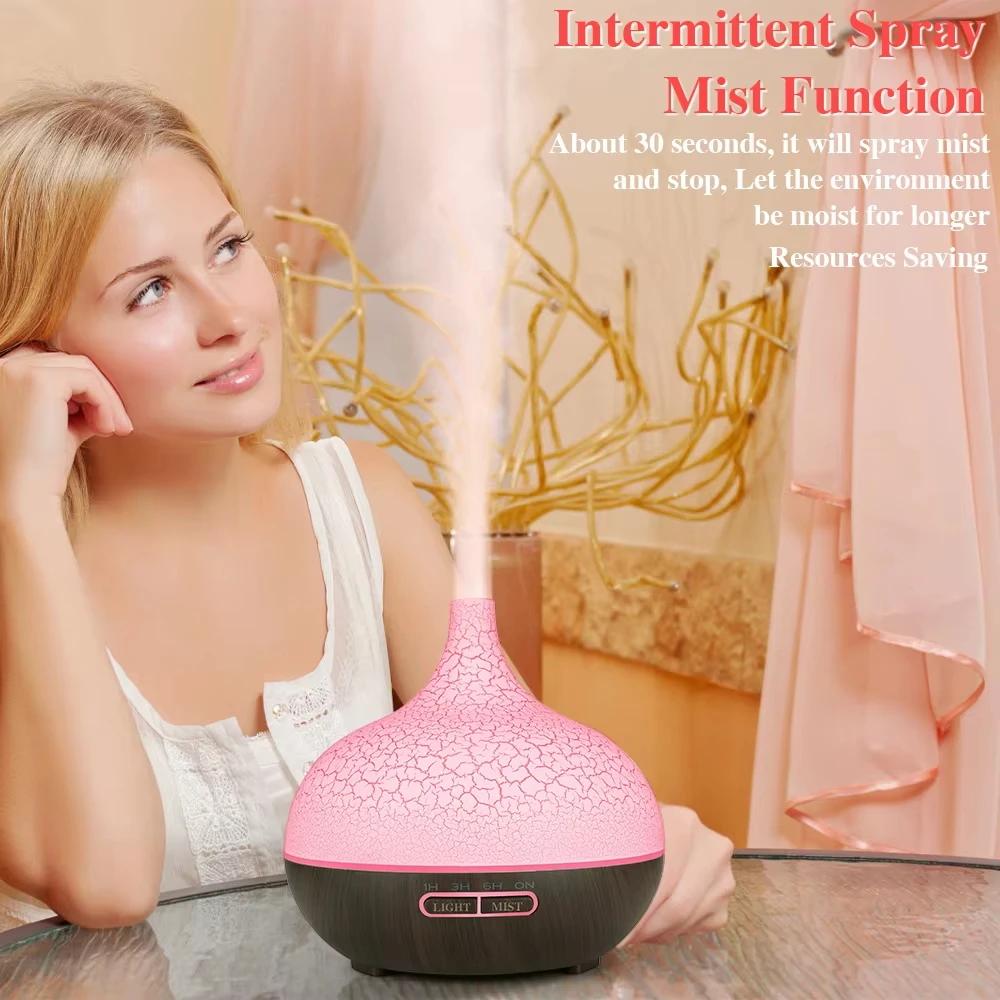Crack Color Ultrasonic Humidifier, Essential Oil Diffuser, Air Spray, Bedside Fragrance Machine