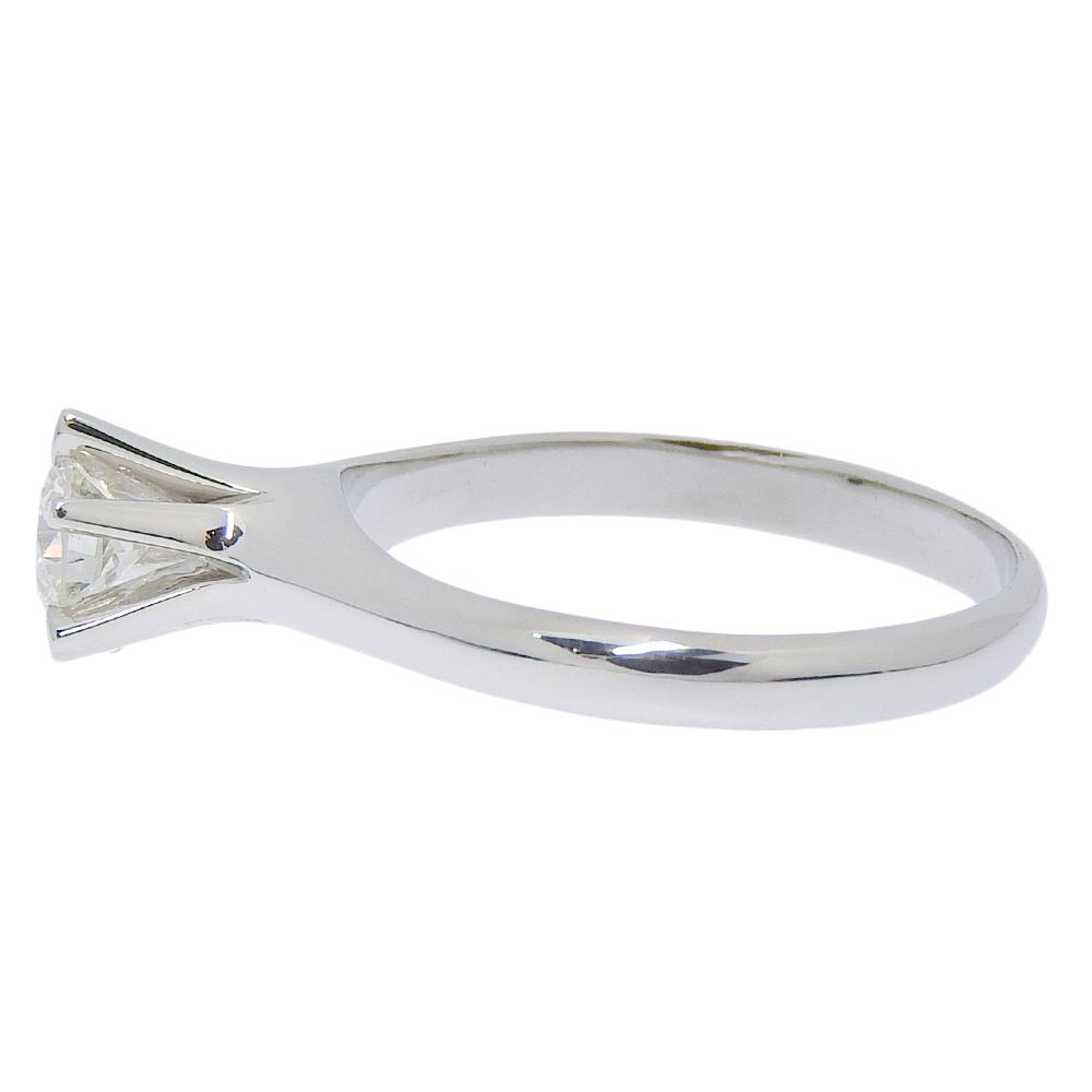 Ring 0.47 Pt900Platinum/diamond #7.2(US Size) 5.1g Women Used