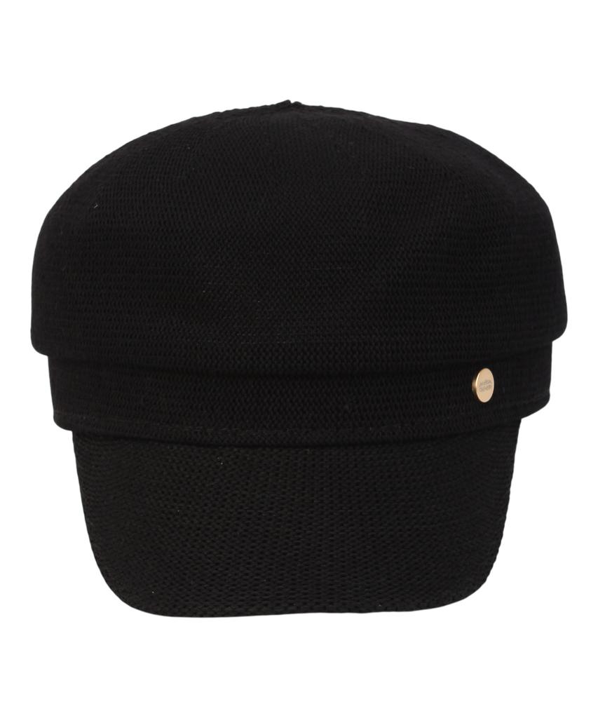 Yunibeosyeolkemiseuteuli Paper Logo Black Marine Cap