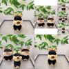 Charming Cartoon Bee Dog Stuffed Toy Cozy Plush Keychain Creative Couple Accessory