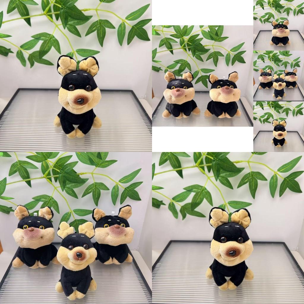 Charming Cartoon Bee Dog Stuffed Toy Cozy Plush Keychain Creative Couple Accessory