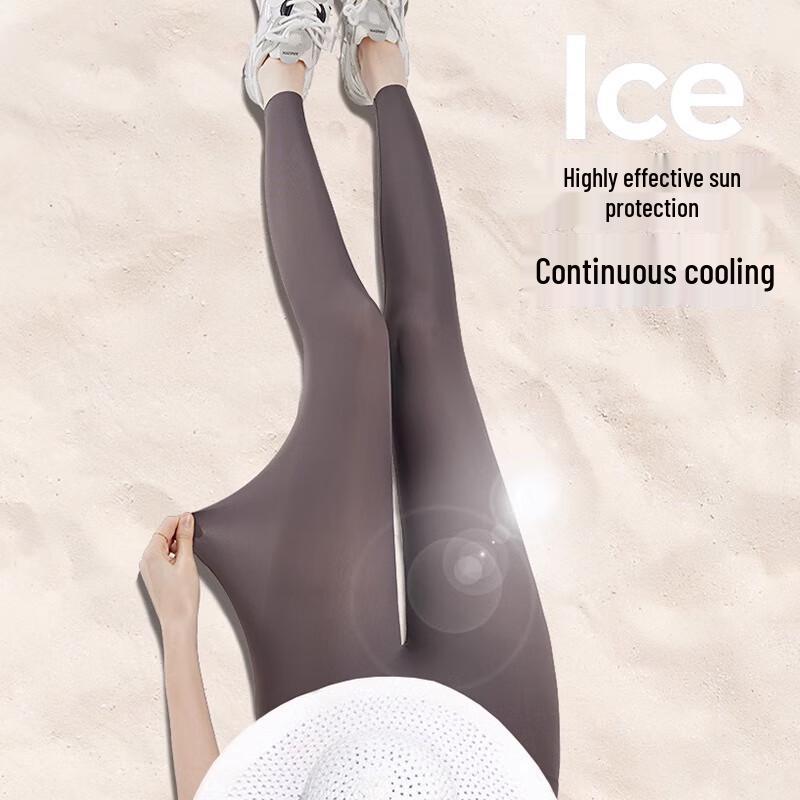 Pantaloni da Yoga da Donna Senza Cuciture in Seta di Ghiaccio a Forma di Squalo