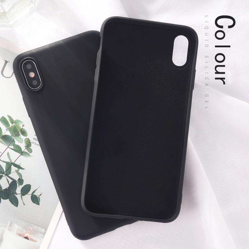 For Xiaomi Huawei iPhone Smausng Liquid Silicon PC Case Ultra Thin Shockproof