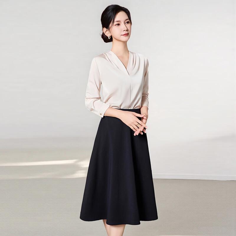Treman Elegant Wrinkle-Free A-Line Skirt