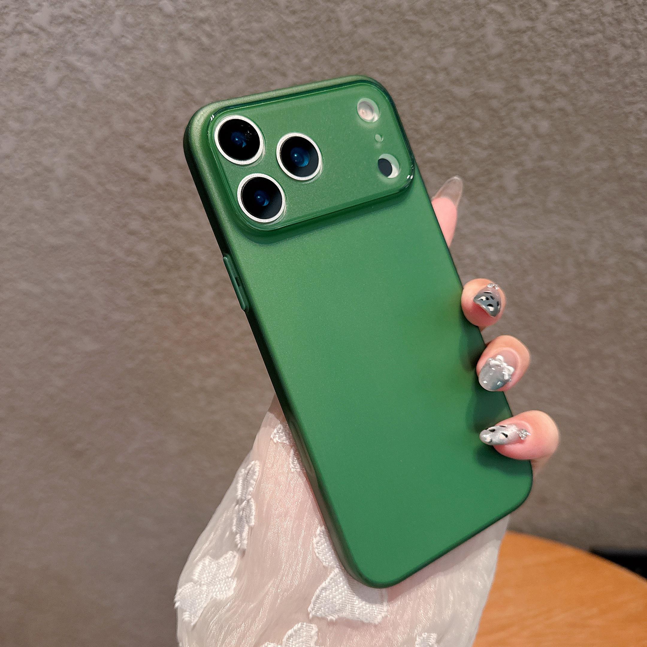 

Matte Lightweight Protective Phone Case for Iphone 17 Air 16 E 15 Pro 14 Plus 13 Pro Max 12 Mini 11 X Xs Xr 8 Se 2022 2020 Ultra Thin Slim Phone Cover iphone 7 Plus/8 Plus темно-зелений колір