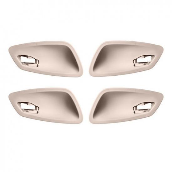 4pcs ABS Carbon Fiber Car Interior Door Handle Bowl Trim For BMW 3 E90 2005-2012