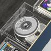 Large Capacity Under Desk Drawer Self Adhesive Plastic Pull Out Storage Box Transparent Slide Out Cabinet Storage Drawer