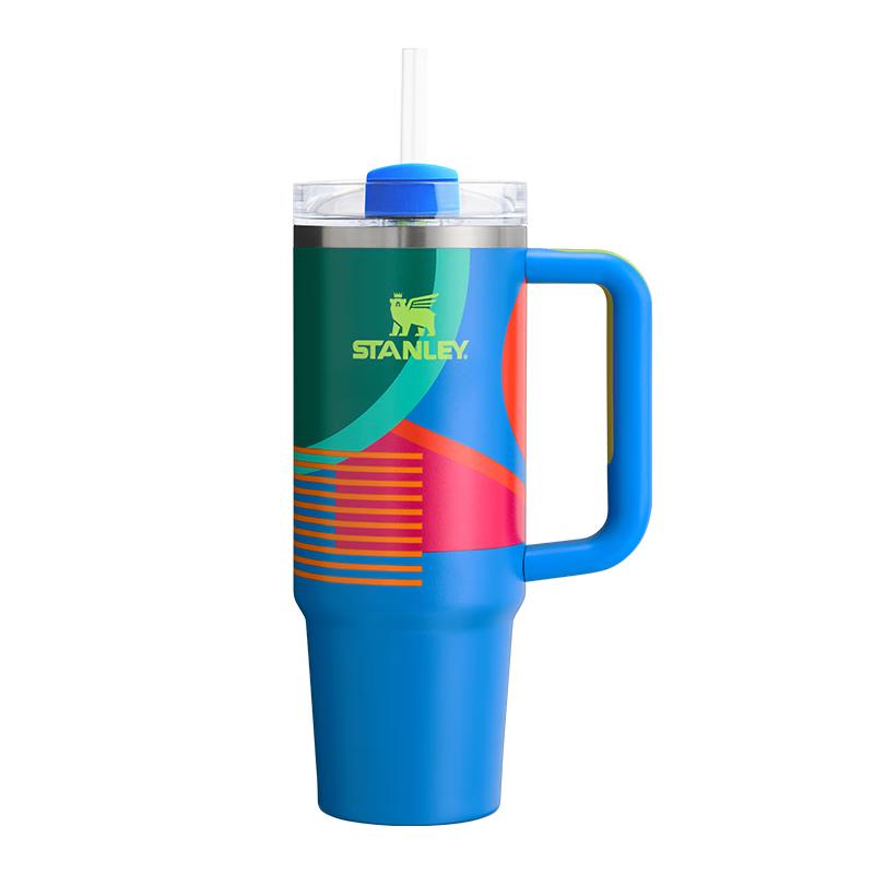 Термостакан STANLEY Adventure H2.0 из нержавеющей стали с вакуумной изоляцией и соломинкой