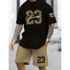 Summer Men's 3D Digital Printed Suit