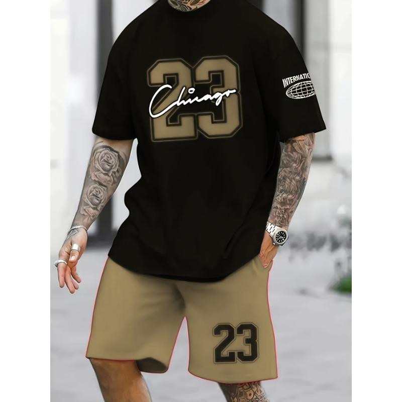 Summer Men's 3D Digital Printed Suit