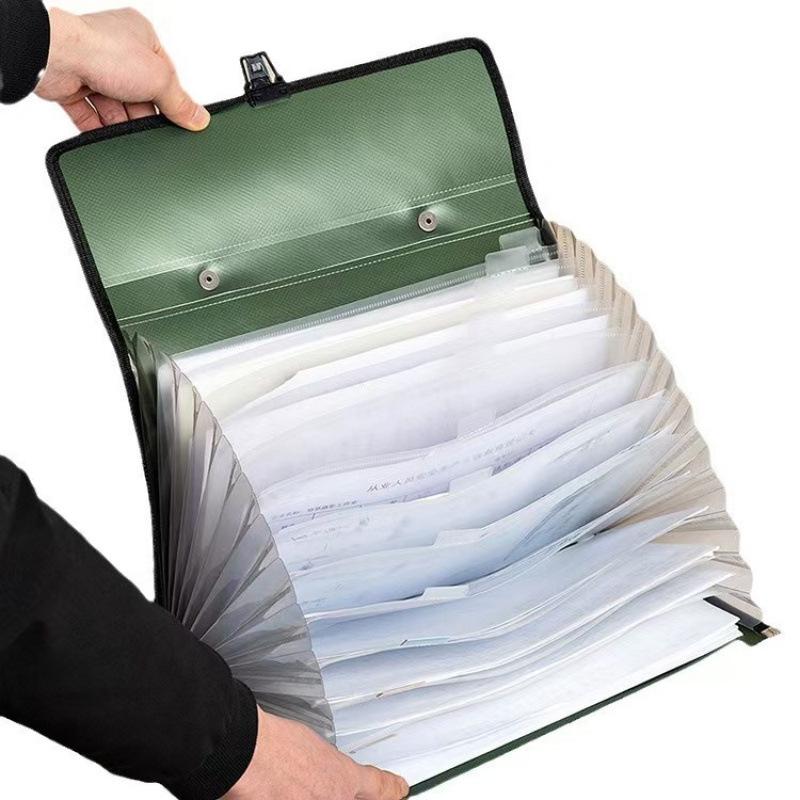 Student Accordion File Bag: Multi-Layer A4 Paper Storage and Organization