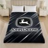 John Deere Print Flannel Blanket Cozy Lightweight Plush Throw Blanket For Bed Sofa Household Use