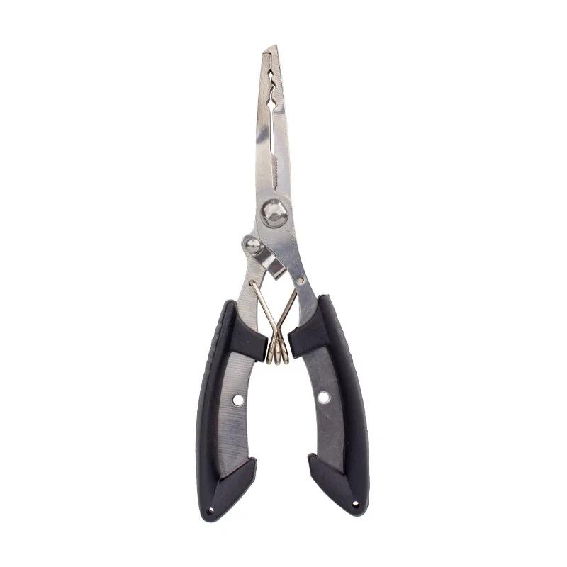 Stainless Steel Fishing Pliers Braid Line Lure Cutter Hook Remover Fish Tongs Multifunctional Fishing Scissors Fishing Equipment
